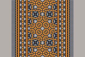 Kurta Pattern Seamless Bandana print silk Motif embroidery, Pixel Ikat embroidery Design for Print pattern vintage flower folk navajo patchwork pattern vector