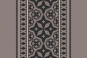 Kurta Pattern Seamless Mughal architecture Motif embroidery, Pixel Ikat embroidery Design for Print australian curtain pattern geometric pillow model kurti mughal flowers vector