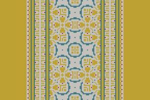 Kurta Pattern Seamless Scandinavian pattern Motif embroidery, Pixel Ikat embroidery Design for Print scarf hijab pattern kerchief Pixel Ikat Silk kurti model mughal patterns vector