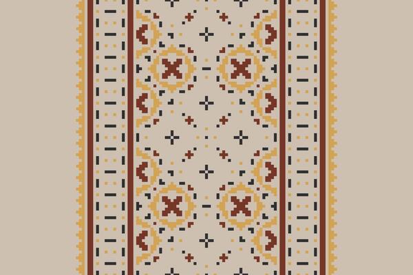 Kurta Pattern Seamless Mughal architecture Motif embroidery, Pixel Ikat embroidery Design for Print pattern vintage flower folk navajo patchwork pattern