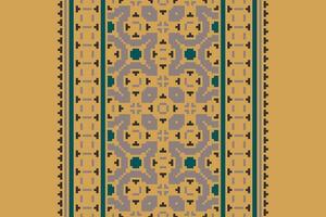 Kurta Pattern Seamless Mughal architecture Motif embroidery, Pixel Ikat embroidery Design for Print kurta pattern mughal motifs tapestry pattern floral repeat vector