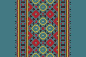 Kurta Pattern Seamless Mughal architecture Motif embroidery, Pixel Ikat embroidery Design for Print scandinavian pattern saree ethnic nativity gypsy pattern vector