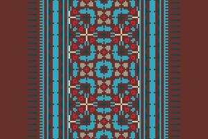 Kurta Pattern Seamless Scandinavian pattern Motif embroidery, Pixel Ikat embroidery Design for Print border embroidery ancient egypt vector