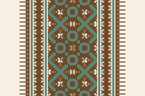 Kurta Pattern Seamless Scandinavian pattern Motif embroidery, Pixel Ikat embroidery Design for Print pattern vintage flower folk navajo patchwork pattern