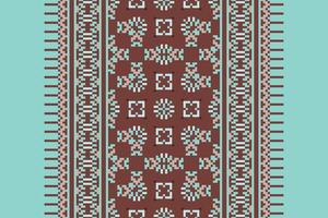 Punjabi Pattern Seamless Native American, Motif embroidery, Pixel Ikat embroidery Design for Print scarf hijab pattern kerchief Pixel Ikat Silk kurti model mughal patterns vector