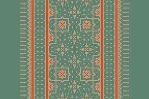 Kurta Pattern Seamless Scandinavian pattern Motif embroidery, Pixel Ikat embroidery Design for Print tapestry floral kimono repeat pattern lacing spanish motif vector