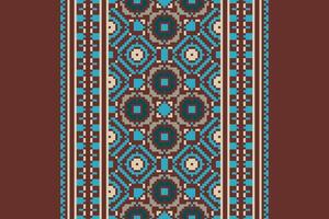 Kurta Pattern Seamless Scandinavian pattern Motif embroidery, Pixel Ikat embroidery Design for Print figure tribal ink on cloth patola sari vector