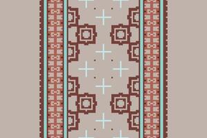 Punjabi Pattern Seamless Native American, Motif embroidery, Pixel Ikat embroidery Design for Print kurta pattern mughal motifs tapestry pattern floral repeat vector