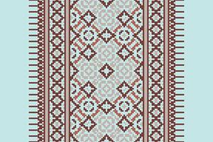 Punjabi Pattern Seamless Native American, Motif embroidery, Pixel Ikat embroidery Design for Print scandinavian pattern saree ethnic nativity gypsy pattern vector