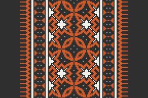 Punjabi Pattern Seamless Bandana print silk Motif embroidery, Pixel Ikat embroidery Design for Print pattern vintage flower folk navajo patchwork pattern vector