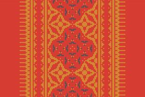 Punjabi Pattern Seamless Australian aboriginal pattern Motif embroidery, Pixel Ikat embroidery Design for Print tapestry floral kimono repeat pattern lacing spanish motif vector