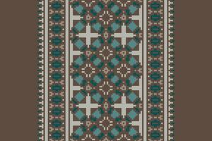 Punjabi Pattern Seamless Australian aboriginal pattern Motif embroidery, Pixel Ikat embroidery Design for Print pattern vintage flower folk navajo patchwork pattern vector