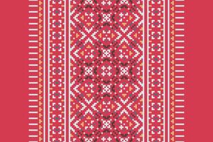 Punjabi Pattern Seamless Mughal architecture Motif embroidery, Pixel Ikat embroidery Design for Print indonesian batik motif embroidery native american kurta mughal design vector
