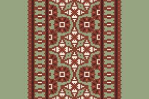 Punjabi Pattern Seamless Mughal architecture Motif embroidery, Pixel Ikat embroidery Design for Print scandinavian pattern saree ethnic nativity gypsy pattern vector
