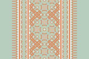 Punjabi Pattern Seamless Scandinavian pattern Motif embroidery, Pixel Ikat embroidery Design for Print Texture fabric saree sari carpet. kurta patola saree vector