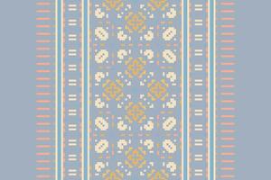 Punjabi Pattern Seamless Scandinavian pattern Motif embroidery, Pixel Ikat embroidery Design for Print indonesian batik motif embroidery native american kurta mughal design vector