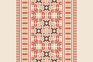 Punjabi Pattern Seamless Mughal architecture Motif embroidery, Pixel Ikat embroidery Design for Print pattern vintage flower folk navajo patchwork pattern vector