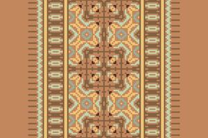 Punjabi Pattern Seamless Scandinavian pattern Motif embroidery, Pixel Ikat embroidery Design for Print kurta pattern mughal motifs tapestry pattern floral repeat vector