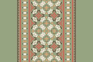 Punjabi Pattern Seamless Scandinavian pattern Motif embroidery, Pixel Ikat embroidery Design for Print pattern vintage flower folk navajo patchwork pattern vector