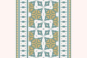 Punjabi Pattern Seamless Scandinavian pattern Motif embroidery, Pixel Ikat embroidery Design for Print jacquard slavic pattern folklore pattern kente arabesque vector