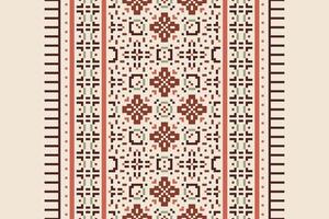 Punjabi Pattern Seamless Scandinavian pattern Motif embroidery, Pixel Ikat embroidery Design for Print scandinavian pattern saree ethnic nativity gypsy pattern vector