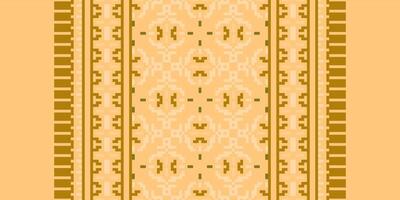 Nordic pattern Seamless Bandana print silk Motif embroidery, Pixel Ikat embroidery Design for Print Texture fabric saree sari carpet. kurta patola saree vector