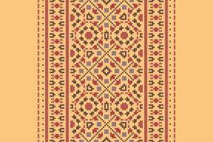 Churidar Pattern Seamless Bandana print silk Motif embroidery, Pixel Ikat embroidery Design for Print Texture fabric saree sari carpet. kurta patola saree vector