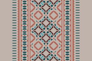 Churidar Pattern Seamless Native American, Motif embroidery, Pixel Ikat embroidery Design for Print kurta pattern mughal motifs tapestry pattern floral repeat vector