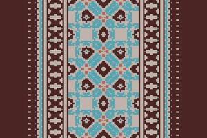 Churidar Pattern Seamless Native American, Motif embroidery, Pixel Ikat embroidery Design for Print tie dyeing pillowcase sambal puri kurti mughal architecture vector