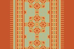 Churidar Pattern Seamless Bandana print silk Motif embroidery, Pixel Ikat embroidery Design for Print scandinavian pattern saree ethnic nativity gypsy pattern vector