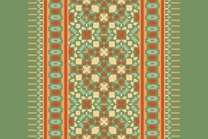 Churidar Pattern Seamless Bandana print silk Motif embroidery, Pixel Ikat embroidery Design for Print pattern vintage flower folk navajo patchwork pattern vector