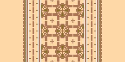 Nordic pattern Seamless Bandana print silk Motif embroidery, Pixel Ikat embroidery Design for Print scarf hijab pattern kerchief Pixel Ikat Silk kurti model mughal patterns vector