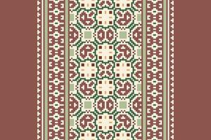 Churidar Pattern Seamless Mughal architecture Motif embroidery, Pixel Ikat embroidery Design for Print tapestry floral kimono repeat pattern lacing spanish motif vector