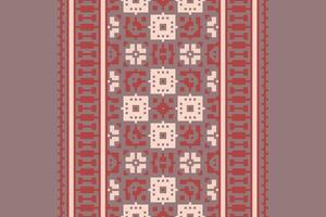 Churidar Pattern Seamless Scandinavian pattern Motif embroidery, Pixel Ikat embroidery Design for Print endless arabesque cloth dupatta shawl bandana print silk kurta men vector