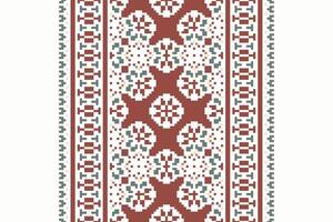 Churidar Pattern Seamless Scandinavian pattern Motif embroidery, Pixel Ikat embroidery Design for Print figure tribal ink on cloth patola sari vector