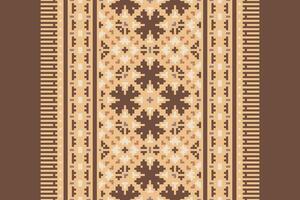 Dhoti Pattern Seamless Native American, Motif embroidery, Pixel Ikat embroidery Design for Print Texture fabric saree sari carpet. kurta patola saree vector