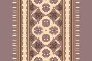 Dhoti Pattern Seamless Bandana print silk Motif embroidery, Pixel Ikat embroidery Design for Print Texture fabric saree sari carpet. kurta patola saree vector