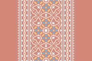 Dhoti Pattern Seamless Mughal architecture Motif embroidery, Pixel Ikat embroidery Design for Print scandinavian pattern saree ethnic nativity gypsy pattern vector