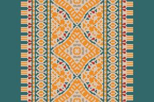 Dhoti Pattern Seamless Scandinavian pattern Motif embroidery, Pixel Ikat embroidery Design for Print tie dyeing pillowcase sambal puri kurti mughal architecture vector