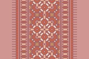 Dhoti Pattern Seamless Mughal architecture Motif embroidery, Pixel Ikat embroidery Design for Print egyptian pattern tibetan mandala bandanna vector