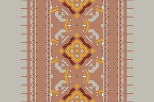 Dhoti Pants Pattern Seamless Native American, Motif embroidery, Pixel Ikat embroidery Design for Print scandinavian pattern saree ethnic nativity gypsy pattern vector