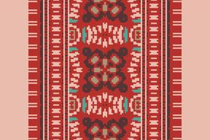 Dhoti Pants Pattern Seamless Native American, Motif embroidery, Pixel Ikat embroidery Design for Print scarf hijab pattern kerchief Pixel Ikat Silk kurti model mughal patterns vector