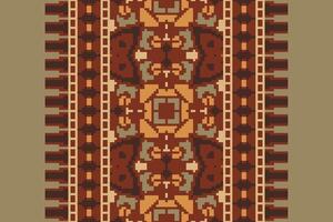 Dhoti Pants Pattern Seamless Native American, Motif embroidery, Pixel Ikat embroidery Design for Print scandinavian pattern saree ethnic nativity gypsy pattern vector