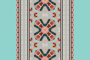 Dhoti Pants Pattern Seamless Bandana print silk Motif embroidery, Pixel Ikat embroidery Design for Print scandinavian pattern saree ethnic nativity gypsy pattern vector