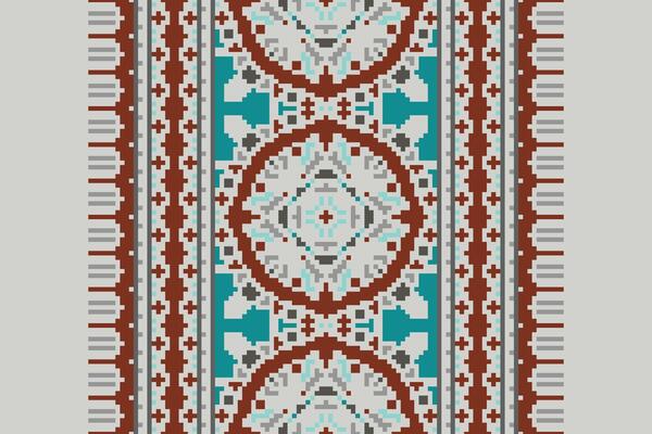 Dhoti Pants Pattern Seamless Bandana print silk Motif embroidery, Pixel Ikat embroidery Design for Print tapestry floral kimono repeat pattern lacing spanish motif