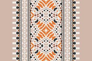 Dhoti Pants Pattern Seamless Bandana print silk Motif embroidery, Pixel Ikat embroidery Design for Print scandinavian pattern saree ethnic nativity gypsy pattern vector