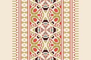 Dhoti Pants Pattern Seamless Mughal architecture Motif embroidery, Pixel Ikat embroidery Design for Print tie dyeing pillowcase sambal puri kurti mughal architecture vector
