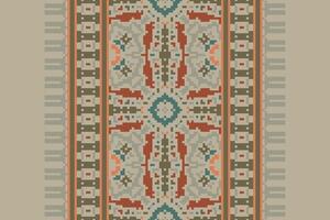 Dhoti Pants Pattern Seamless Mughal architecture Motif embroidery, Pixel Ikat embroidery Design for Print indigenous art aboriginal art pattern floral kurti mughal border vector