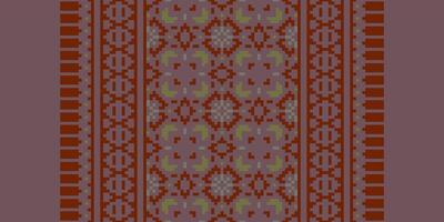 Nordic pattern Seamless Australian aboriginal pattern Motif embroidery, Pixel Ikat embroidery Design for Print indigenous art aboriginal art pattern floral kurti mughal border vector