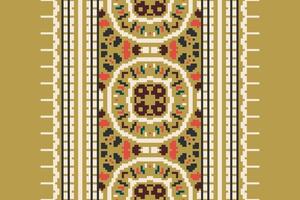 Dhoti Pants Pattern Seamless Mughal architecture Motif embroidery, Pixel Ikat embroidery Design for Print scandinavian pattern saree ethnic nativity gypsy pattern vector